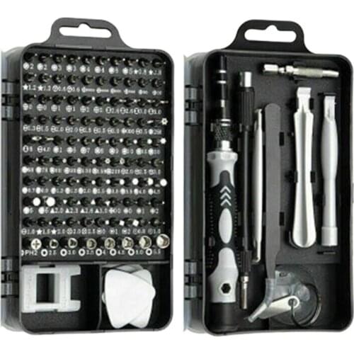 115 In 1 Mini Screwdriver Set of Screw Driver Bit Set Precision Set For Laptops Phone Watch Tablet Electronic Device Hand Tool