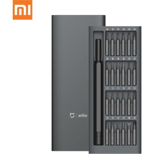 Xiaomi Mijia Wiha Daily Use Screw Smart Driver Kit 24 Precision Magnetic Bits Alluminum Box DIY Screw Driver Smart Home