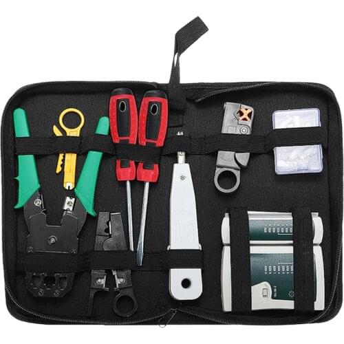 Network Tool Kit Ethernet LAN Cable Tester Crimper Repair Maintenance Tools