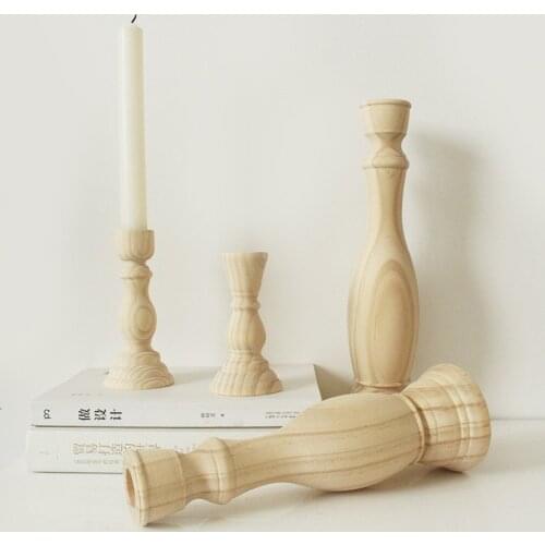 Nordic Pink Glass Candlestick European Taper Candles Holders Table Candle Stand Small Tealight candle holder Home Decoration