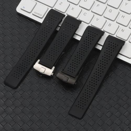 22mm 24MM Curved End Watch Bands For Samsung Galaxy Gear S3 S4 Strap Soft Rubber Silicone Watchband Man Replacement Watch Wrist