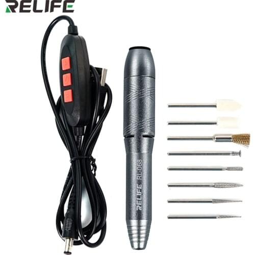 RELIFE RL-068 Mini speed regulation Sanding Pen Carving / Grinding / Drilling / Cutting / Cleaning / Polishing For Mobile Phone