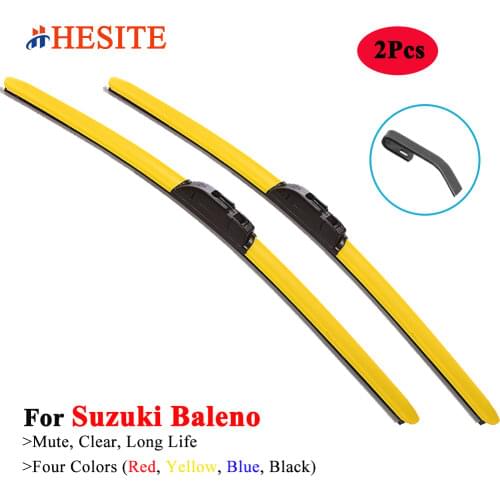 HESITE Colorful Windshield Wiper Blades For Suzuki Baleno Car Accessories 1998 1999 2000 2001 2005 2016 2017 2018 2019 2020 Blue