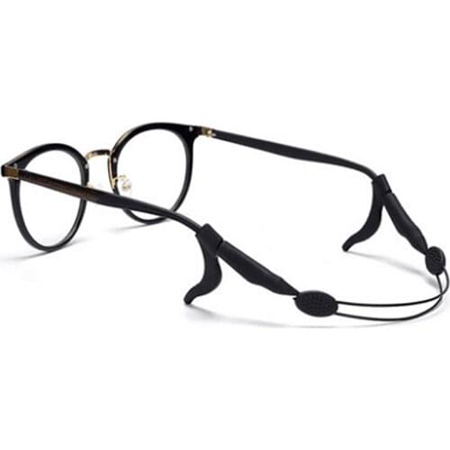Silicone Eyeglasses Glasses Sunglasses Strap Sports Band Cord Holder with Anti-slip Covers