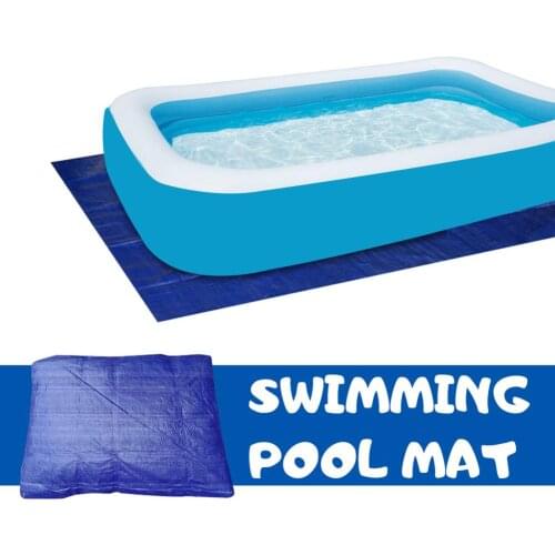 Thickened Folding Swimming Pool Mat Sunscreen Waterproof Dustproof Protect Cover Simple Installation Swimming Pool Mat cover