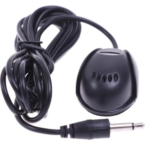 1pc Microphone Mini 3.5mm Wired Paste Type External Microphone Car Audio Mic Meeting Player Paste Voice Microphone