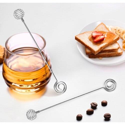 1PC Stirring Rod Portable Household Stainless Steel Stirrer Manual Muddler Mixer for Eggs Flour