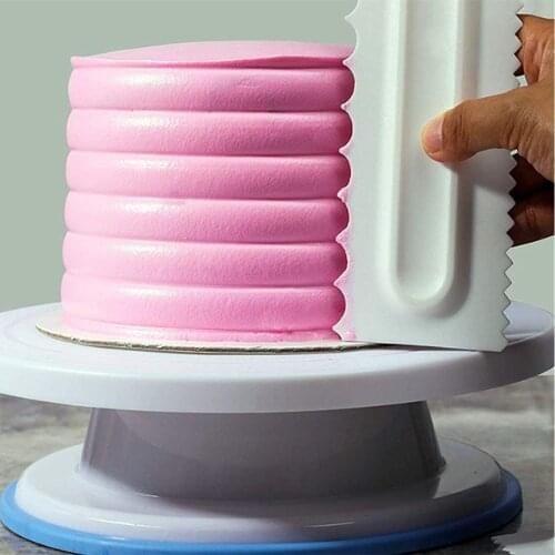 1pc Cream Scraper Irregular Teeth Edge Spatulas Cake Baking Scraper Fondant Cake Slicer Pastry Cutters Tools DIY Decorating