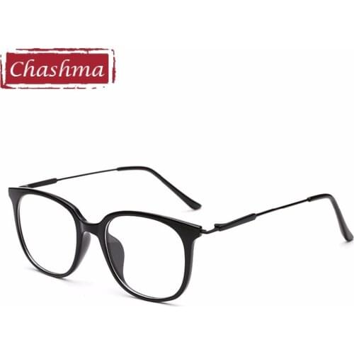 Chashma Brand Full Rim Eyeglasses Fashion Optical Frames Clear Lenses TR90 Men Glasses Trend Glasses Big Circle Frames Women
