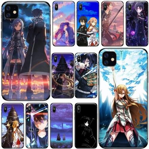 Sword Art Online Phone Case for iPhone 11 12 pro XS MAX 8 7 6 6S Plus X 5S SE 2020 XR