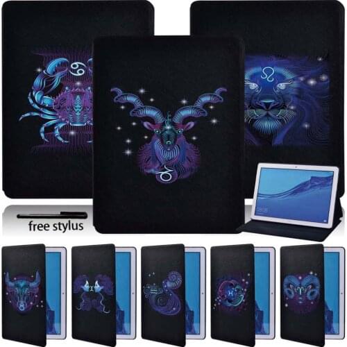 Tablet Case for Huawei MediaPad M5 Lite 8/M5 10.8"/M5 Lite 10.1"/T3 8.0/T3 10 9.6"/T5 10 10.1" PU Leather Stand Cover