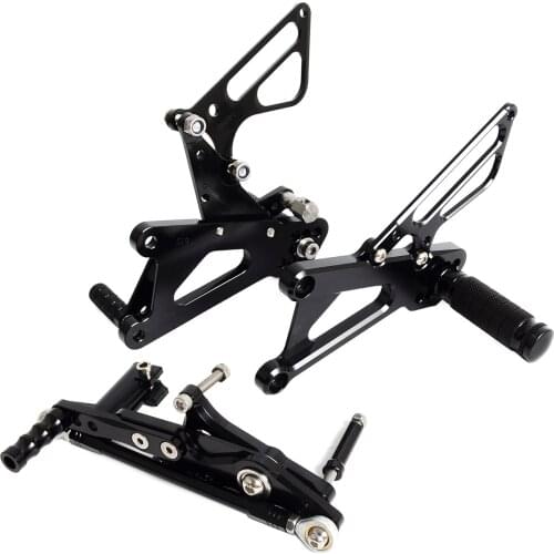 Racing Adjustable Rear Sets Footrest Foot Controls For Triumph Daytona 675 06-12 CNC Black Rearset Foot Peg Rear Sets