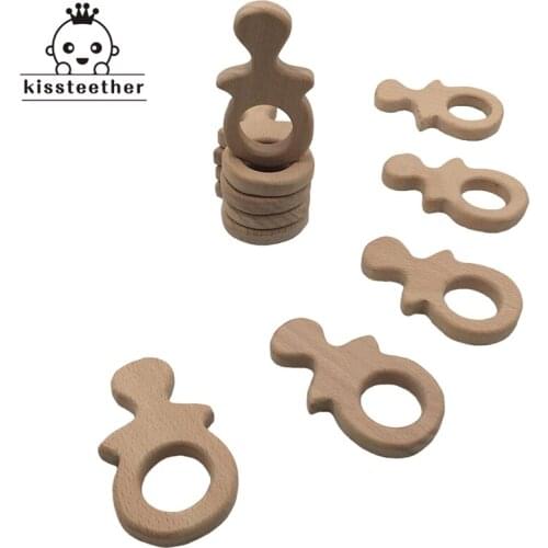 Baby Teether Nipple Baby DIY Jewelry Pendants Necklace Bracelets Accessories BPA Free Pacifier Wooden Teether