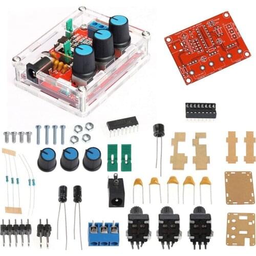 XR2206 Function Signal Generator DIY Kit Sine/Triangle/Square Output 1Hz-1MHz Signal Generator Adjustable Frequency Amplitude