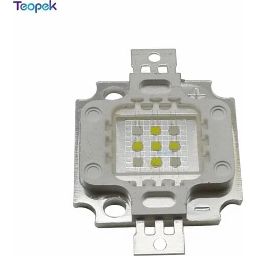 10W Super Actinic 4xRoyal blue 5xCool White 10000K Hybrid High Power Multichip LED Intergrated Light Source for Aquarium