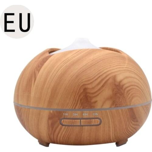H7JC 300ml Aroma Essential Oil Diffuser Wood Grain Atomizer Negative Ion Air Humidifier for Home Office Car