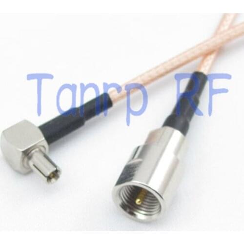 50CM Pigtail coaxial jumper cable RG316 extension cord 20inch FME male plug to TS9 male right angle RF adapter connector