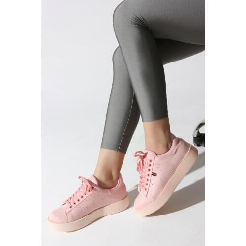Shoes for Women 2021 Sneaker Suede Designer Vulcanize Platform Luxury Ladies Powder Pink Summer Femme Made in Turkey