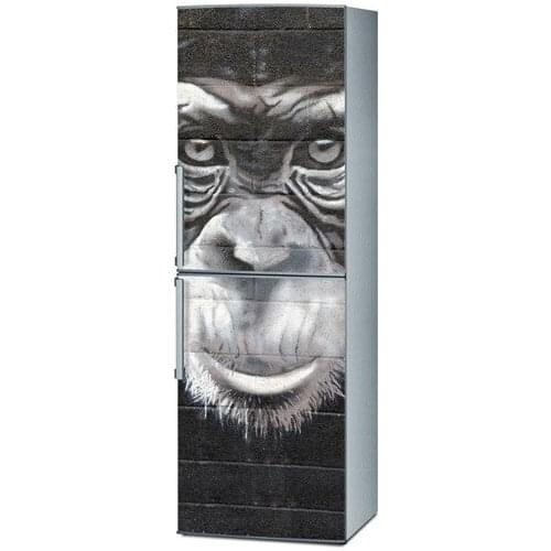 Custom DIY Dishwasher Refrigerator Freeze Sticker Monkey Face For Kitchen Decoration Art Fridge Door Cover Wallpaper
