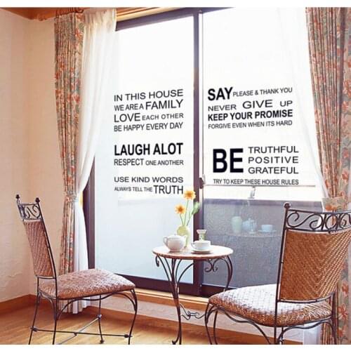 Family Love Memo DIY Wall Sticker Office Home Decoration Bedroom For Love Wall Poster Inspirational Quote Wall Stickers