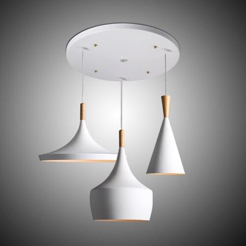 2019 new Modern minimalist Aluminum Wood Art Chandelier bar cafe restaurant decoration lamp 3PCS/PACK Free Shipping