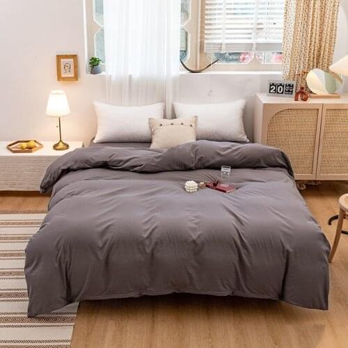 Soft Polyester Duvet Covers Queen King Size Comforter Cover Nordic Simple Duvet Cover Bedding Quilt Cover Housse De Couette