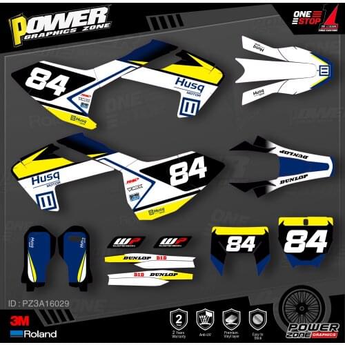 PowerZone Custom Team Graphics Decals 3M Stickers Kit For Husqvarna Sticker 2016-18 TC FC TX FX FS 2017-19 TE FE 125-450cc 29