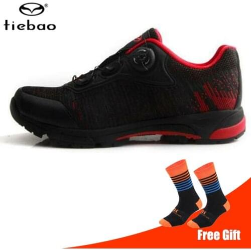 Tiebao Professional Leisure Cycling Shoes Bicycle Men Women Rubber Soles Self-locking Sports Shoes MTB Road Bike Shoes Sneakers