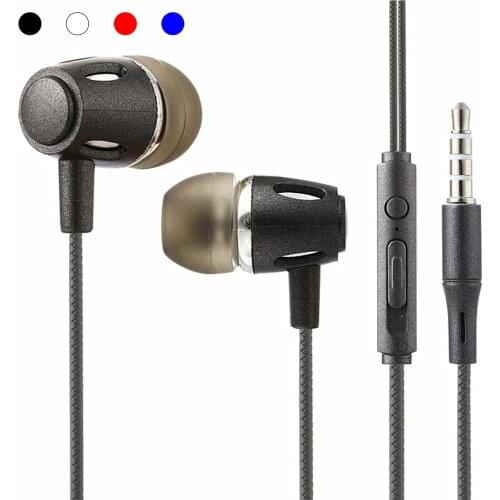 3.5mm In-ear Wired Earphone Headsets With Mic Sports Gaming Headset Earphones Volume Control for Xiaomi Samsung iPhone Phones
