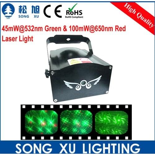 SONGXU 45mW@532nm Green & 100mW@650nm Red Laser Light(8 IN1 )/SX-Q9