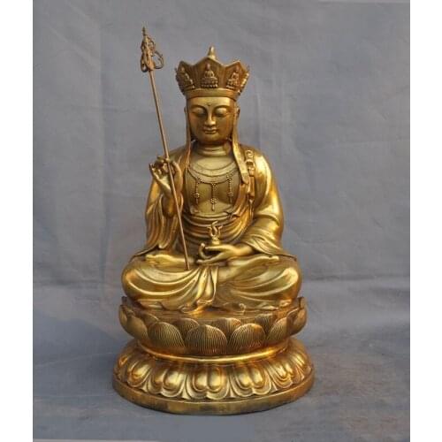 Wedding decoration China buddhism Brass Tang Seng San Zang Ksitigarbha Boddhisattva Buddha statue new Year