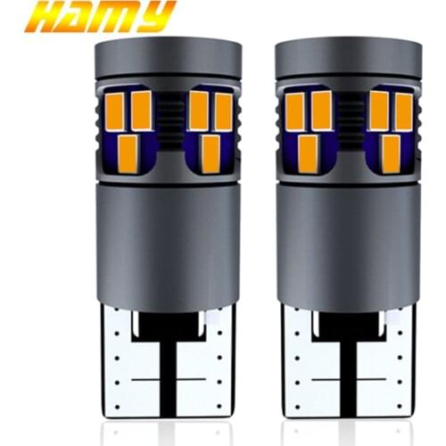 2x Car LED Bulb High Power T10 W5W 194 LED Light 12V 5W5 Super Bright Widge Side Parking mark Lamps Interior Dome Reading Lights