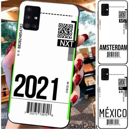 Reall Fly Ticket Phone Case For For Samsung Galaxy A10 A20 A30 A40 A50 70 A10S 20S A2 Core C8 A30S A50S A31