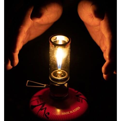 Outdoor Camping Lamp Snowflake Lampshade Thous Winds Portable Gas Lamp Atmosphere Lamp Tourist The Tent Night Lights Camping