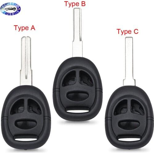 Replacement Car Key Shell Housing 3 Types Uncut Blade Cover Smart Remote Car Key Case For SAAB 9-3 9-5 93 95 3 Buttons