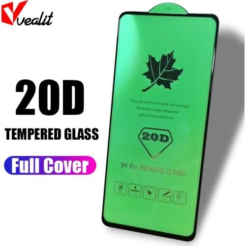 20D Full Cover Tempered Glass on the Screen Protector for Xiaomi Redmi Note 10 9 8 7 Pro Poco X3 NFC M3 Pro Mi 10 11 Lite Glass