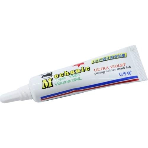 Freeship MECHANIC 15ML GREEN UV SOLDER MASK INK PCB BGA PAINT PREVENT CORROSIVE ARCING Solder Paste Flux Cream Weld Fluxes Oil
