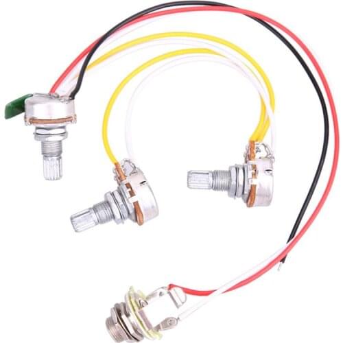 1 Set of JB B Guitar Wiring Harness-Prewired with 3-500k Pots