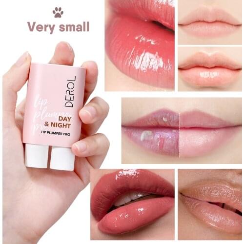 2pcs/set Mini Lip Plumper Gloss Moisturizing Nourishing Repairing Lip Care Oil Anti-Drying Sexy Plump Lips Enhancer Serum