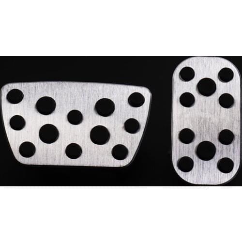 Aluminum Car Foot Fuel Pedals Accelerator Brake Pedal Pad Covers For Toyota Land Cruiser Prado 150 2010-2016 2017 2018 2019 2020