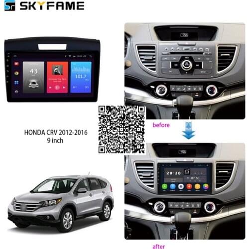 SKYFAME Car Accessories Radio Stereo For Honda CR-V CRV 2011-2015 2016 Android Multimedia System DSP GPS Navigation Player 9"