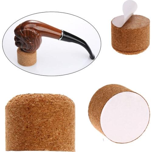2Pcs/pack Wood Smoking Pipe Cork Knockers Tobacco Pipe Soft Wooden Cork Stopper Smoking Accessories