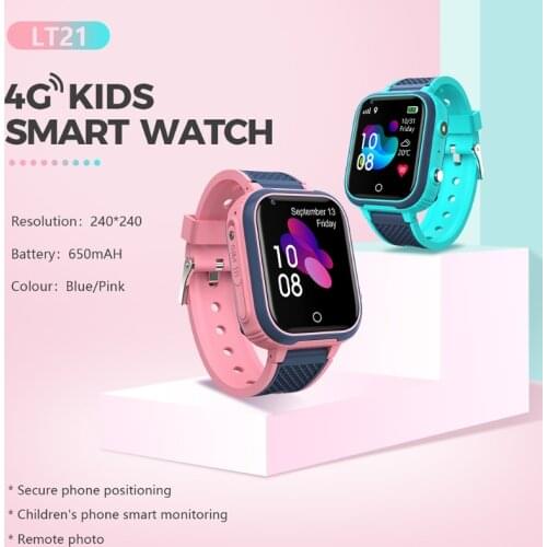 Kids Smartwatch Children Camera Monitor Phone Watch LT21 4G Camera WiFi GPS SOS Call Phone Watches for Boys Girls Gift