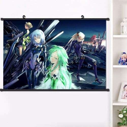 HOT Anime BEATLESS Arato Endo Yuka Endo Lacia Cosplay Wall Scroll Mural Poster Wall Hanging Poster Home Decor 40×60cm