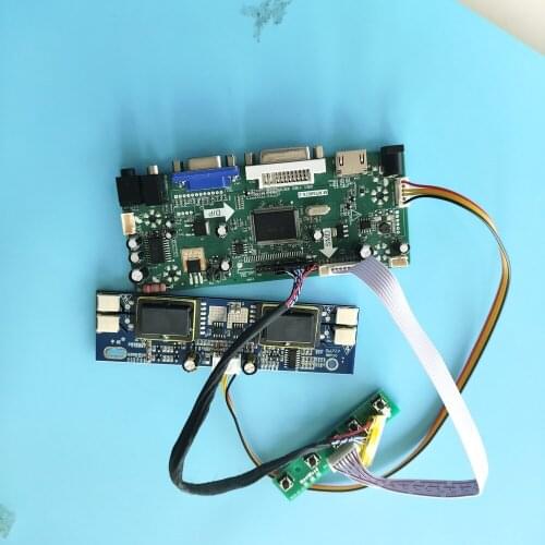 Kit for M170EG01 V5 VGA DVI HDMI Driver 17" Screen Panel M.NT68676 DIY 1280X1024 LVDS 4 lamps Controller board 30pin