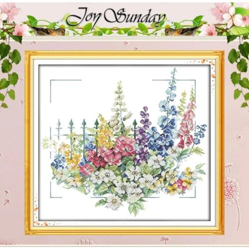 Garden Patterns Counted Cross Stitch 11CT 14CT Cross Stitch Set Wholesale Flower Cross-stitch Kit Embroidery Needlework