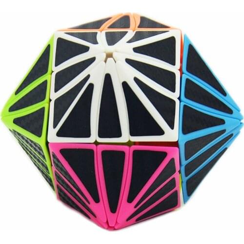 Babelemi Carbon Fiber Sticker Hawk Eye Speed Magic Cube Puzzle Game Cubes Educational Toys Gift for Children Kids