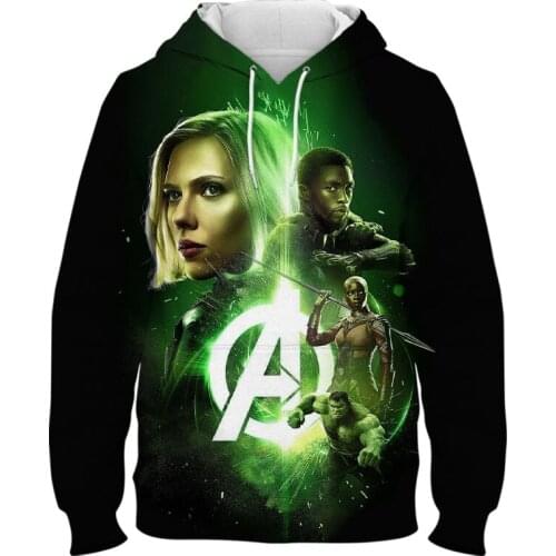 2021 New Marvel The Avengers Hoodies Men Women Children 3D Print Sweatshirt Pullover Streetwear Boy Girl Kids Cool Tops Clothing