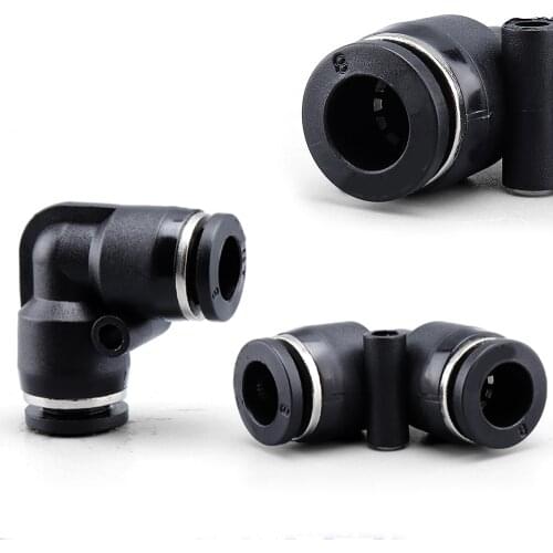 PV black L-shaped elbow right angle 4 6 8 10 pneumatic quick coupling trachea quick coupling hose air compressor quick coupling
