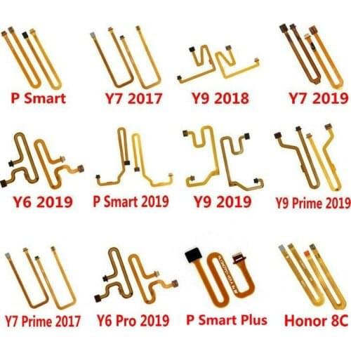 Fingerprint Sensor Scanner Touch ID Connect home button Flex Cable For Huawei Y6 Y7 Prime Pro 2017 Y9 2018 P Smart Plus 2019 8C